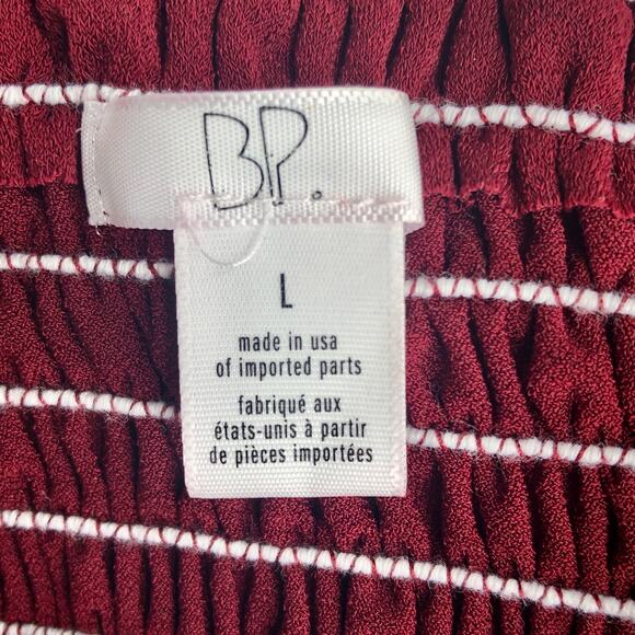 BP Burgundy Off-the-Shoulder Blouse - Size Large - Picture 7 of 10